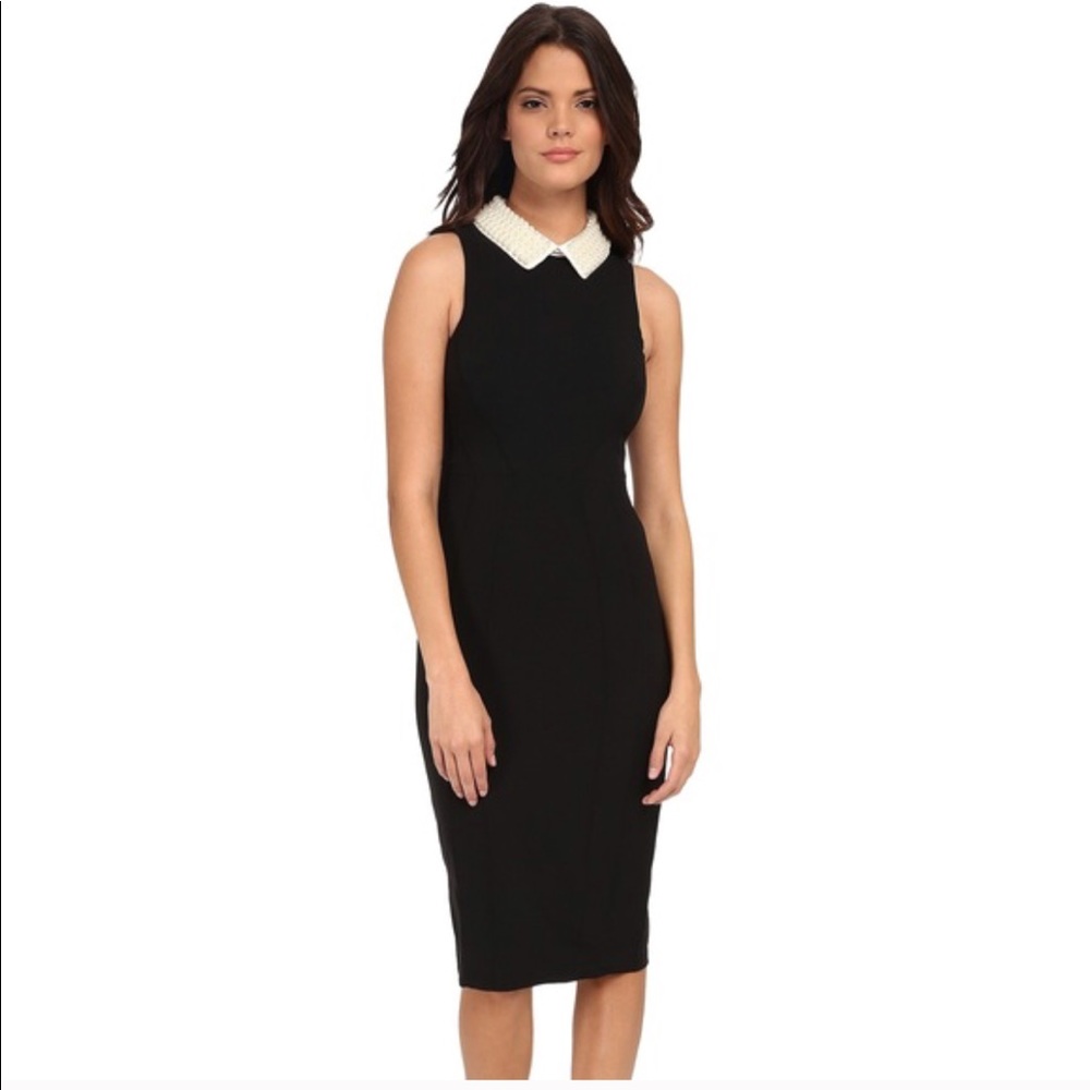 Maggy London Knee Length Black Dress